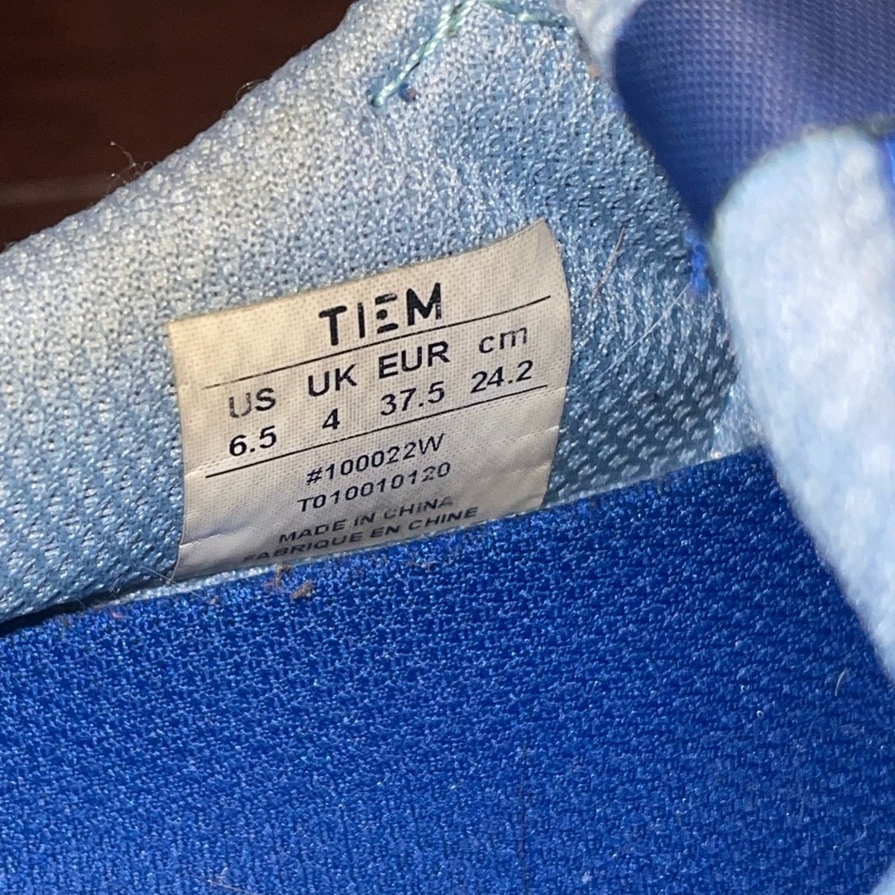 guc tiem slipstream blue indoor cycling Shoes 6.5 limited edition sold out - Picture 13 of 15